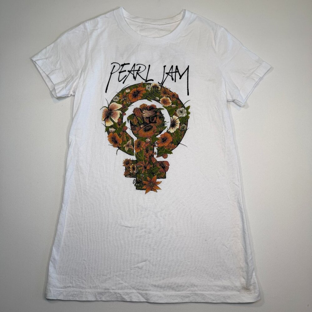 PEARL JAM 2020/2022 Band Concert T-Shirt Feminist White XS - Picture 4 of 11